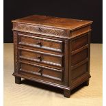 A 17th Century Oak Box-topped Chest of Drawers attributed to the West Country.