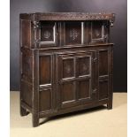 A 17th Century Oak Court Cupboard, attributed to Lancashire, Circa 1680,