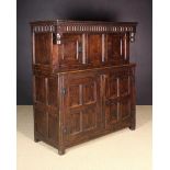 A Late 17th/Early 18th Century Joined Oak Court Cupboard.