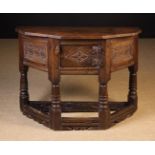 A 17th Century & Later Joined Oak Credence Table.