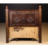 A 17th Century Style Carved Oak Bed Head,
