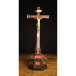 A 19th Century Ebonised & Tortoiseshell Veneered Crucifix, Antwerp, in the 17th century style.