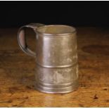 An Antique Tinned Quart Tankard stamped SHAPLEY JOLLY GARDENERS.