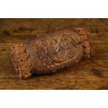 An 18th Century Carved Coquilla Nut Snuff Box.