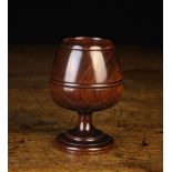 A Fine 19th Century Lignum Vitae Goblet or Small Wassail Bowl.