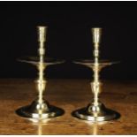 A Pair of Brass Heemskerk Style Candlesticks.