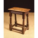 An 18th Century Oak Joint Stool.