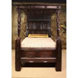 A 17th Century Style Full Tester Bed incorporating early elements.