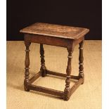 An Oak Joint Stool.