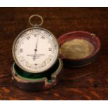 A Large Pocket Barometer by Negretti & Zambra London Numbered 27225, 2¾" (7 cm) in diameter,
