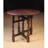 A Fine Late 17th Century Joined Oak Folding Table.