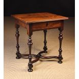 A Small William & Mary Fruitwood Side Table.