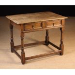 A Late 17th/Early 18th Century Oak & Elm Side Table.