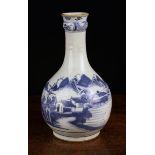 A Chinese Blue and White Bottle Vase Circa 1900,