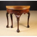 A Good 18th Century George II Irish Mahogany Tea Table.