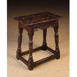 An 18th Century Oak Joint Stool.