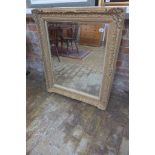 A gilt framed mirror with beveled edged glass, 100cm H x 82cm W