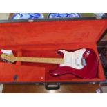 An American Fender Stratocaster electric guitar, serial number N7251932 - with fender, hard case, in