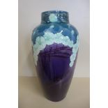 A large Minton Successionist vase, No 3573 - with Art Nouveau floral designs, circa 1904 -