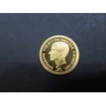 A 1/4 oz fine gold Edward VIII's pattern gold sovereign Milestones of the Millennium