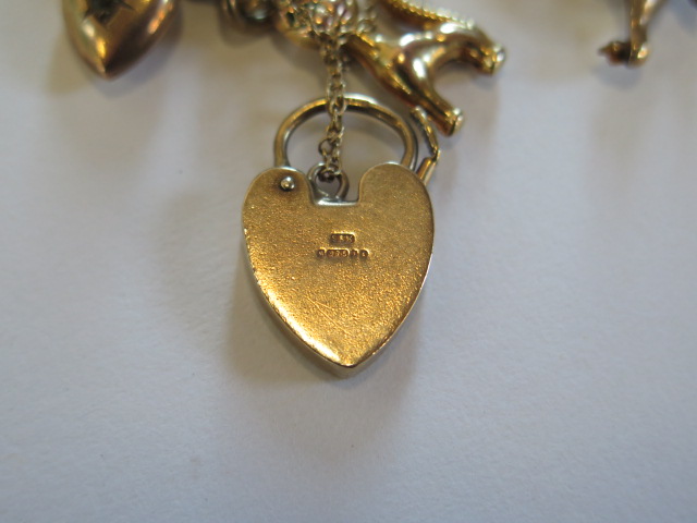 A 9ct gold charm bracelet, approx 32 grams - Image 3 of 3