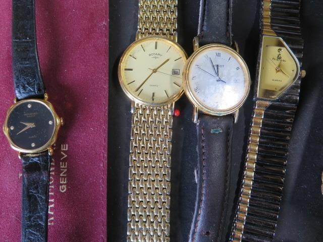 A collection of eight ladies quartz wrist watches including Raymond Weil, Pulsar, Rotary etc, - Image 2 of 7