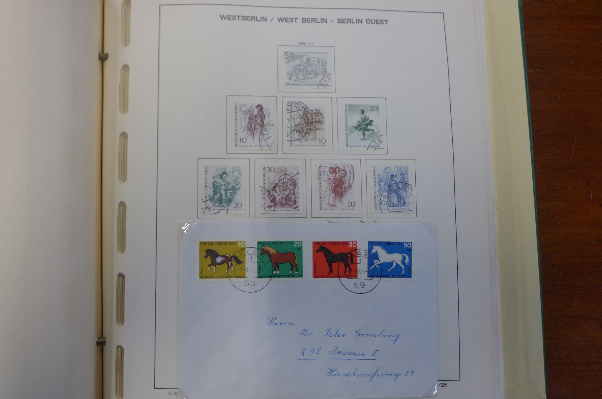 A collection of Germany Berlin, Western sectors, from 1948-1990 to include 1948 Berlin overprint