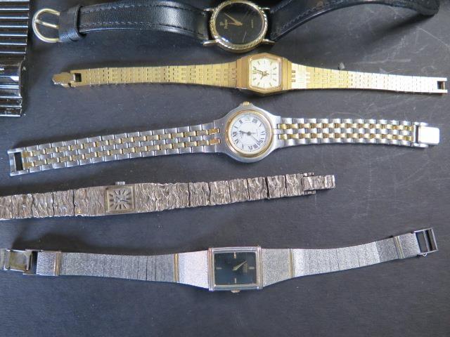 A collection of eight ladies quartz wrist watches including Raymond Weil, Pulsar, Rotary etc, - Image 4 of 7