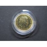 A 1/4 oz fine gold 2001 Britannia £25 coin