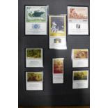 A mid period Israel stamp collection with stamps unmounted mint and including tabs and sheets,