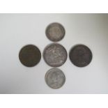 Various English Victorian and Georgian coinage including silver