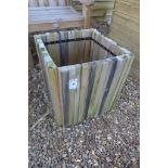 A 4Seasons wooden planter, 50cm high, RRP £100