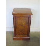 A Victorian walnut bedside chest, 77cm tall x 45cm x 37cm