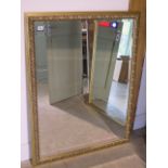 A modern gilt framed mirror - 113cm x 87cm