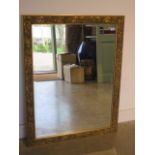 A modern gilt framed mirror, 117cm x 91cm