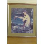 A museum print of A Mermaid by John William Waterhouse - 82x75cm