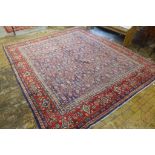 A hand knotted woollen Mahal rug - 337cm x 297cm