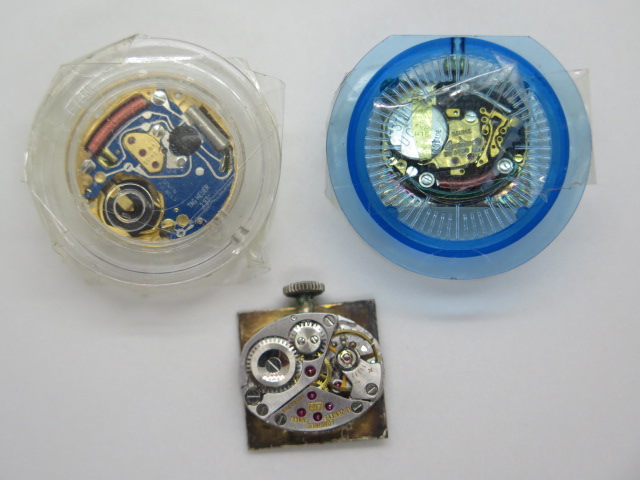 Three watch movements, Longines, Tag Heuer and diamond set Baume and Mercier, not currently running, - Image 3 of 3