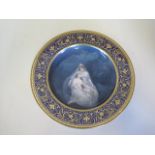 A Vienna hand decorated plate Winter Nach W Kray, 25cm diameter, some small scratches but no obvious