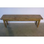 A rustic bench, 158cm long