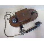 A vintage wall telephone by Sterling Telephone Electric Co London - Primex system