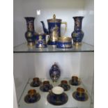 A collection of Carlton ware Chinaland decorated tableware and a pair of vases including six
