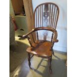 A good quality 19th century ash Windsor armchair in good condition