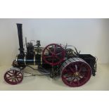 A Markie Burrell live steam spirit plough engine, scale 1/10th inches to square foot, No ARJ