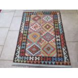 A vegetable dye wool Chobi Kilim rug - 154cm x 102cm