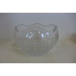 Igor Carl Faberge for Franklin Mint - The empress Crown Crystal bowl, with certificate, 15cm tall,