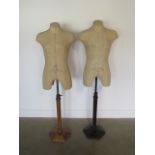 A pair of 20th century 'Jack Wills' mannequins with adjustable stands