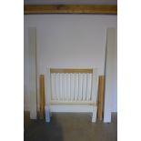 A white single bed - 3ft wide