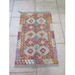 A vegetable dye wool Chobi Kilim rug - 125cm x 79cm