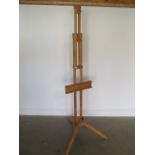 An artists full height easel